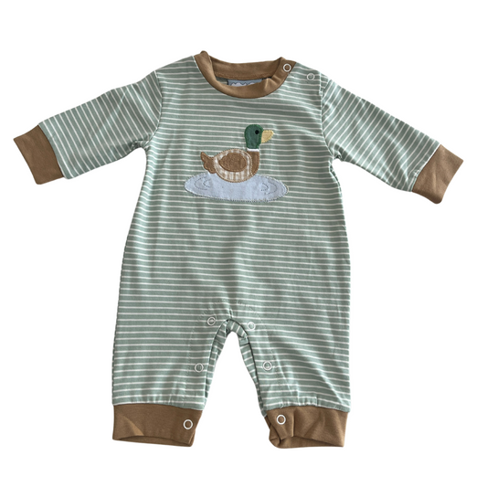 Duck Applique Boys Romper