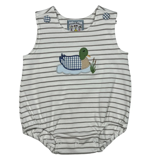 Duck Applique Boys Bubble