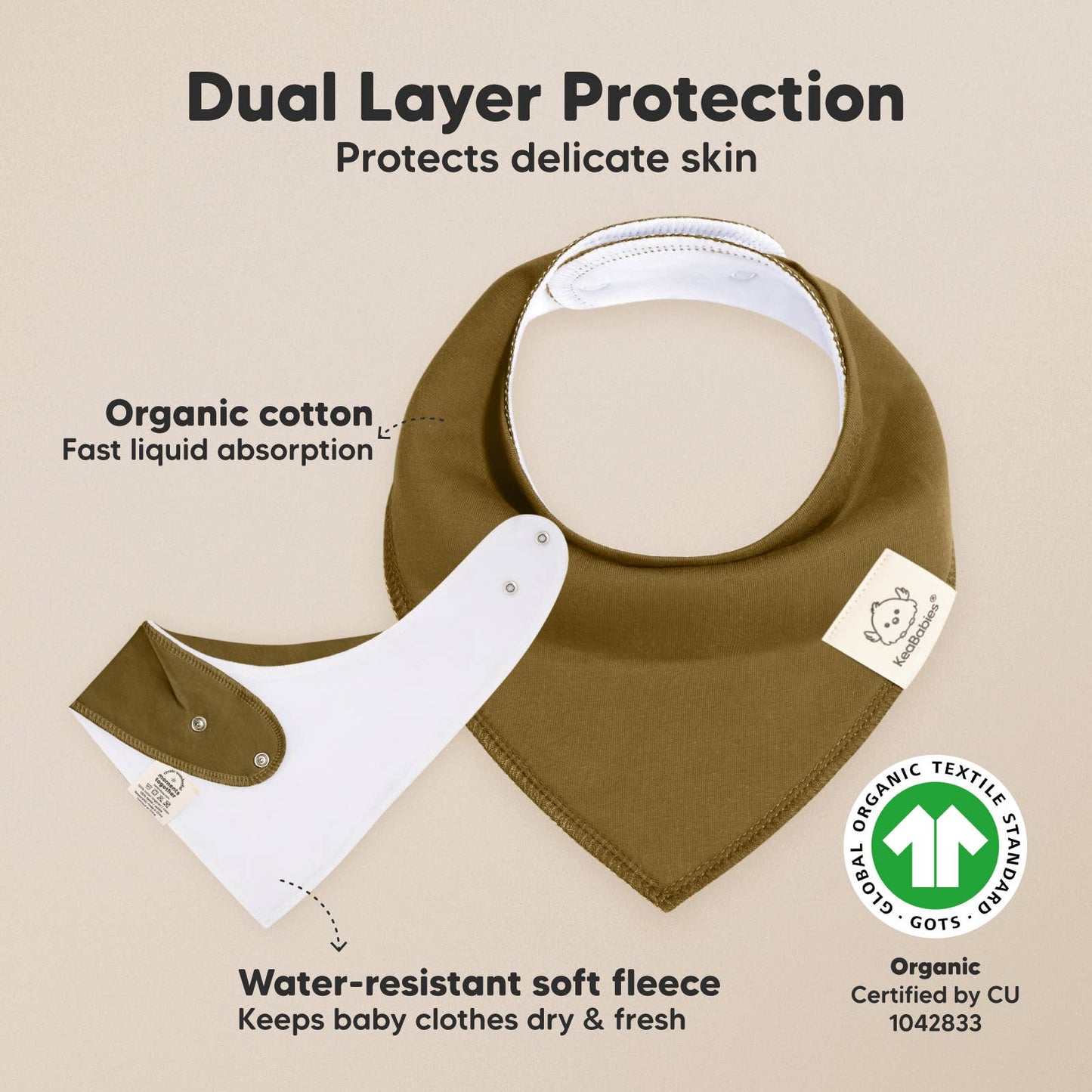 Forest Toned Bandana Bibs