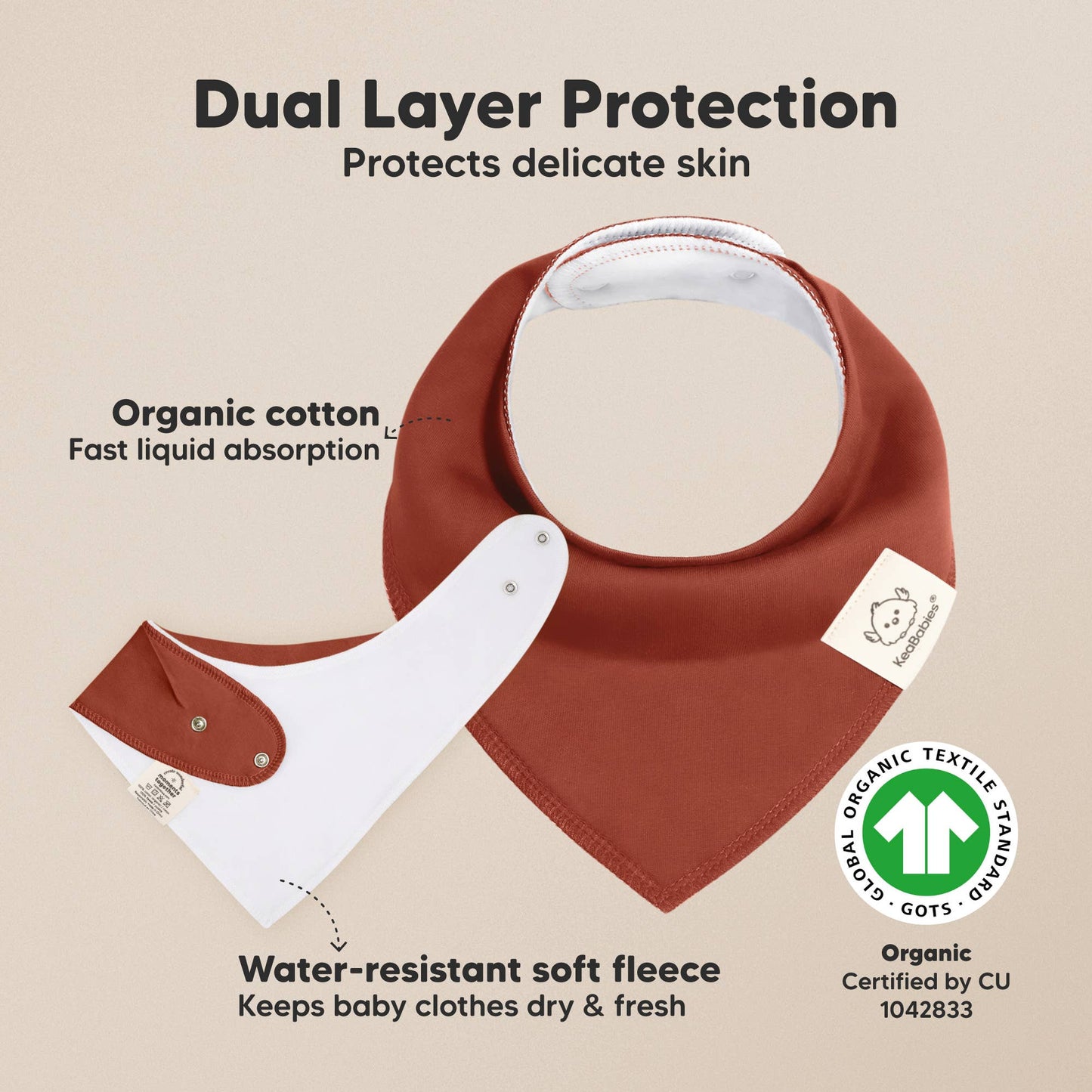 Sahara Toned Bandana Bibs