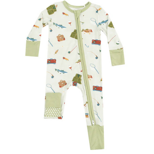 Fishing Things Zipper Romper