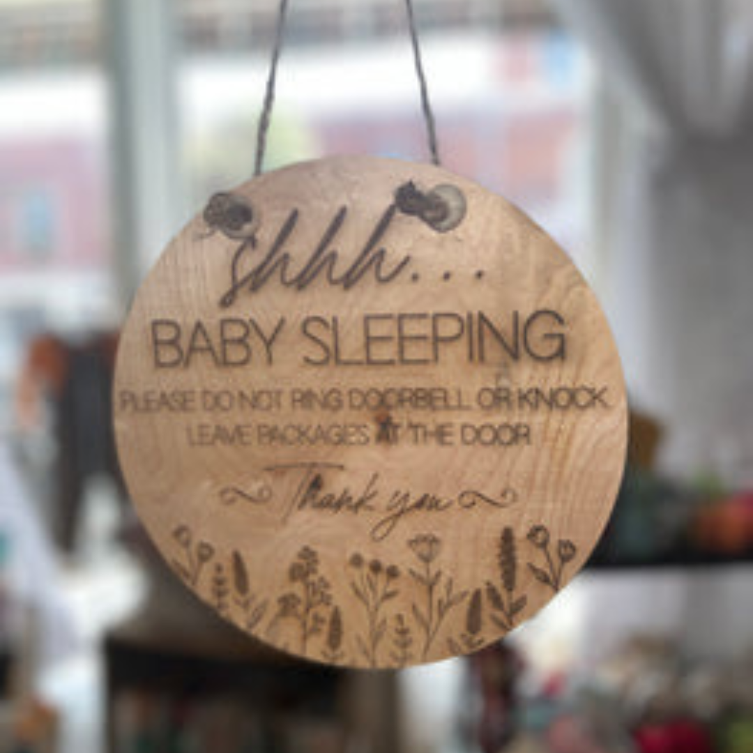 Baby Sleeping Door Hanger Round