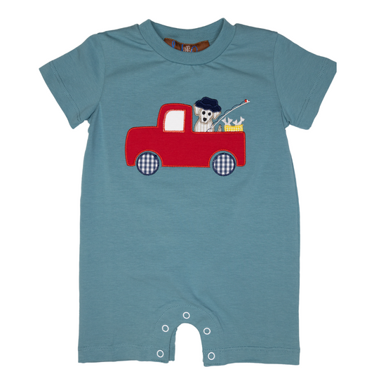 Gone Fishing Boys Romper