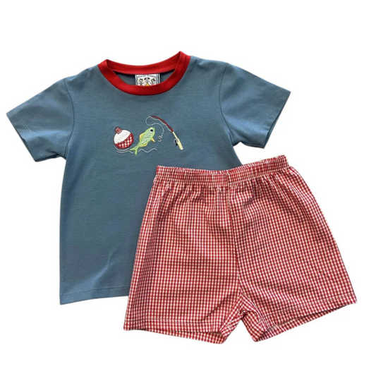 Gone Fishing Boys Short Set