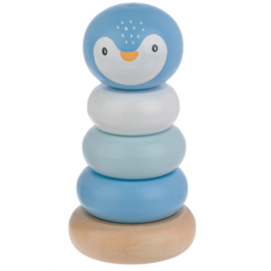 Wooden Penguin Stacker