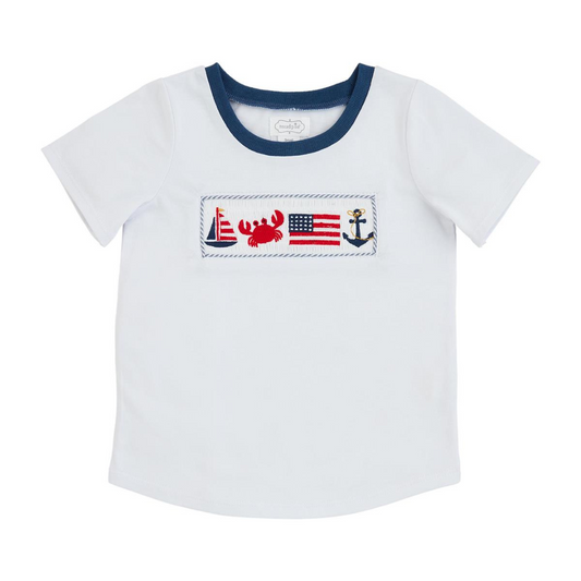 Sail Away Smocked Tee