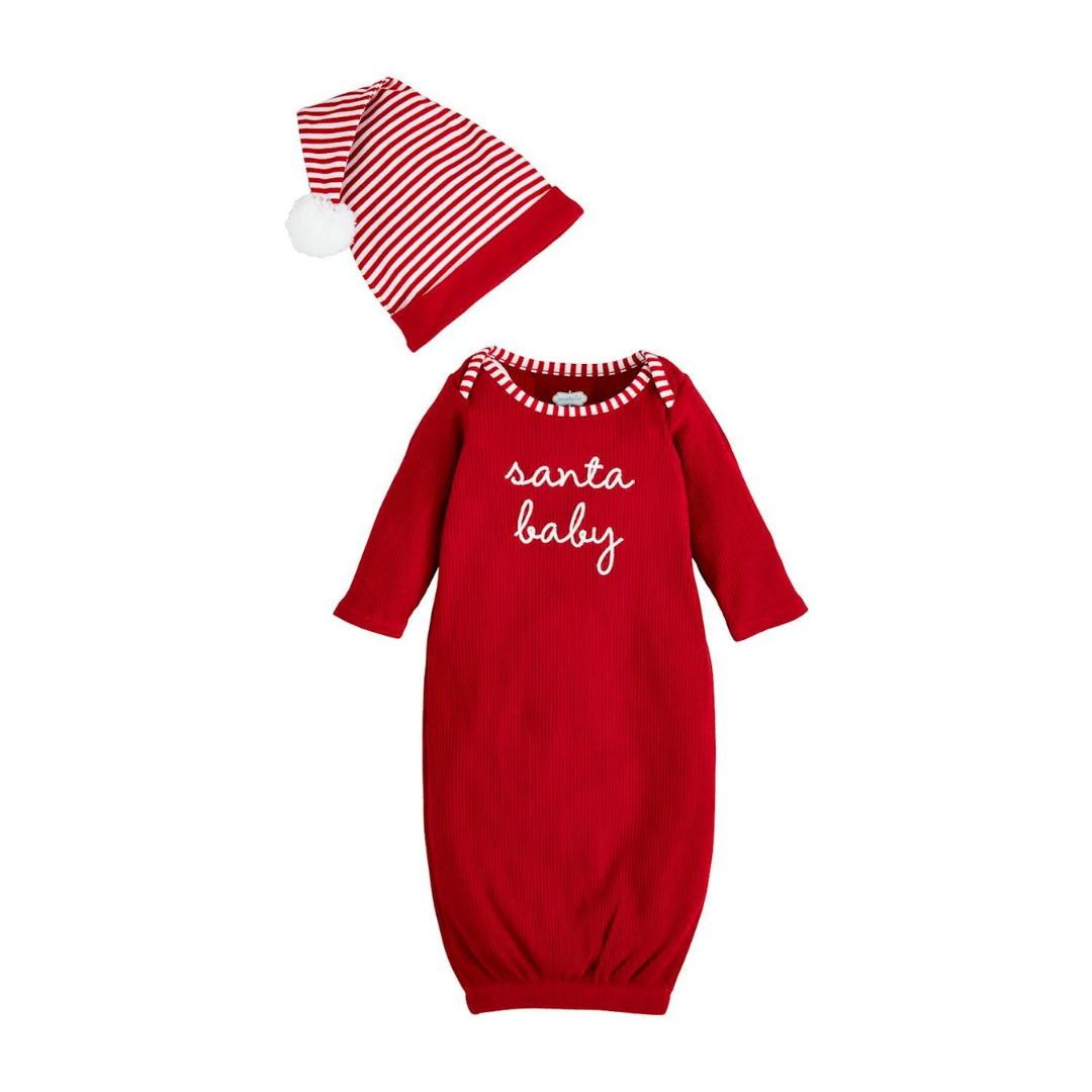 Santa Baby Boy Take Me Home Gown & Hat