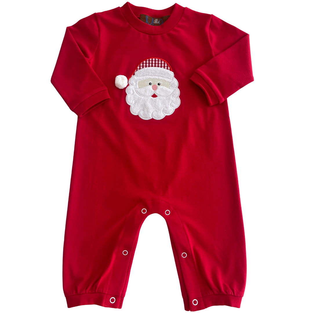 Santa Applique Boys Romper