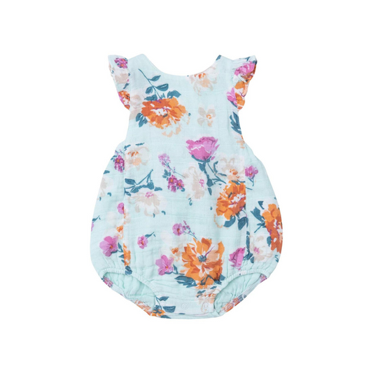 Soft Petals Floral Sunsuit