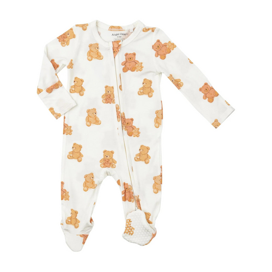 Teddy Bears 2 Way Zipper Footie