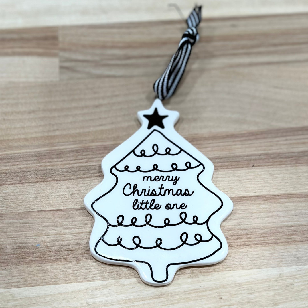 B&W Assorted Christmas Ornament