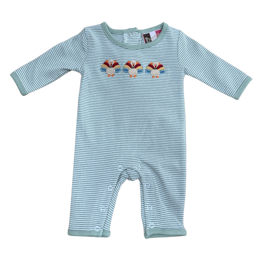 Turkey Applique Boys Romper