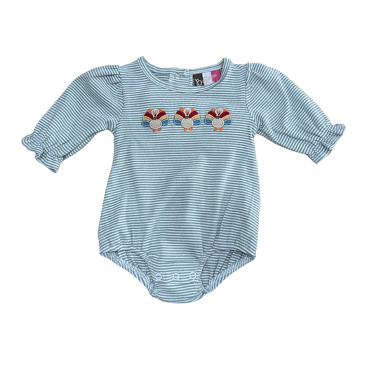 Turkey Applique L/S Bubble