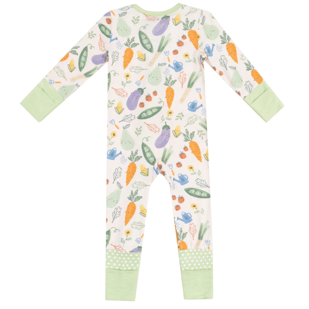 Veggie Patch Zipper Romper