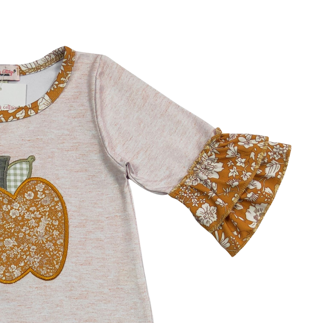 Waverly Pumpkin Ruffled Romper