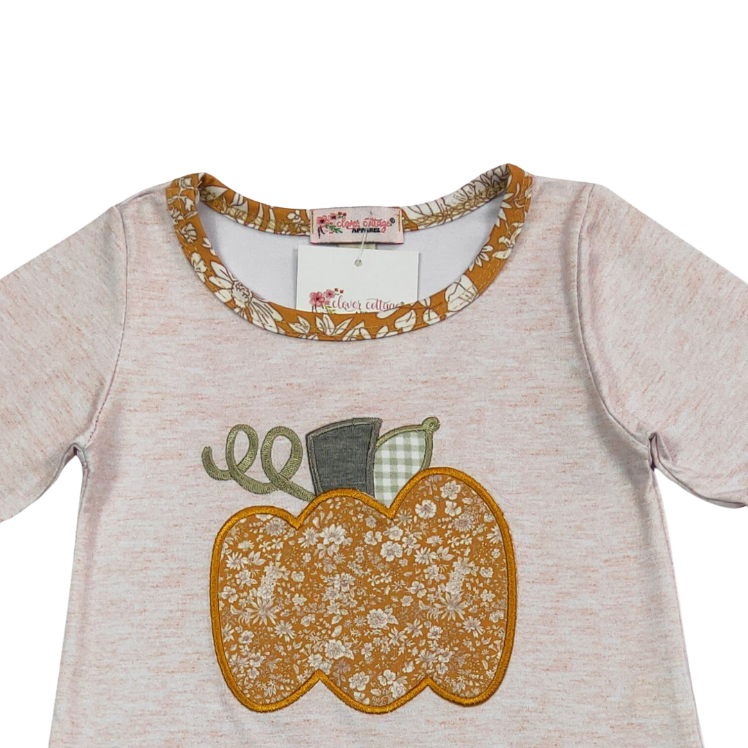 Waverly Pumpkin Ruffled Romper
