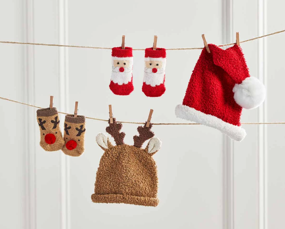 Reindeer Sock and Hat Set